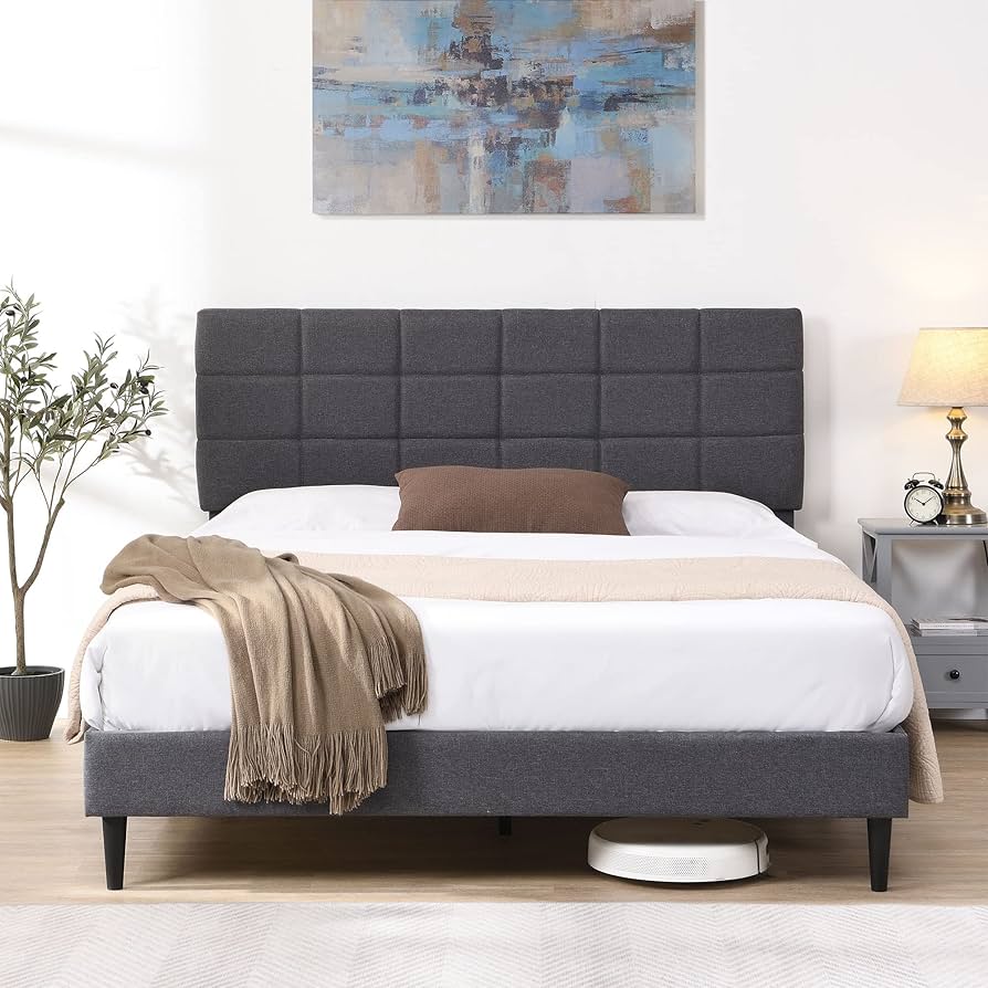 ぷんりさま専用 Amazon.com: GarveeHome Full Bed Frame - Linen Upholstered